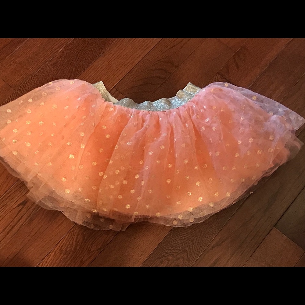 Peach TuTu with gold waistband